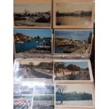 Postcards of River Thames locks, weirs and bridges including Lechlade, Godstow, Oxford, Sandford,