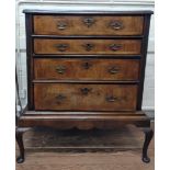 An early 18th century Chest on (later) Stand. Circa 1730. 110cm x 86cm x 57cm.