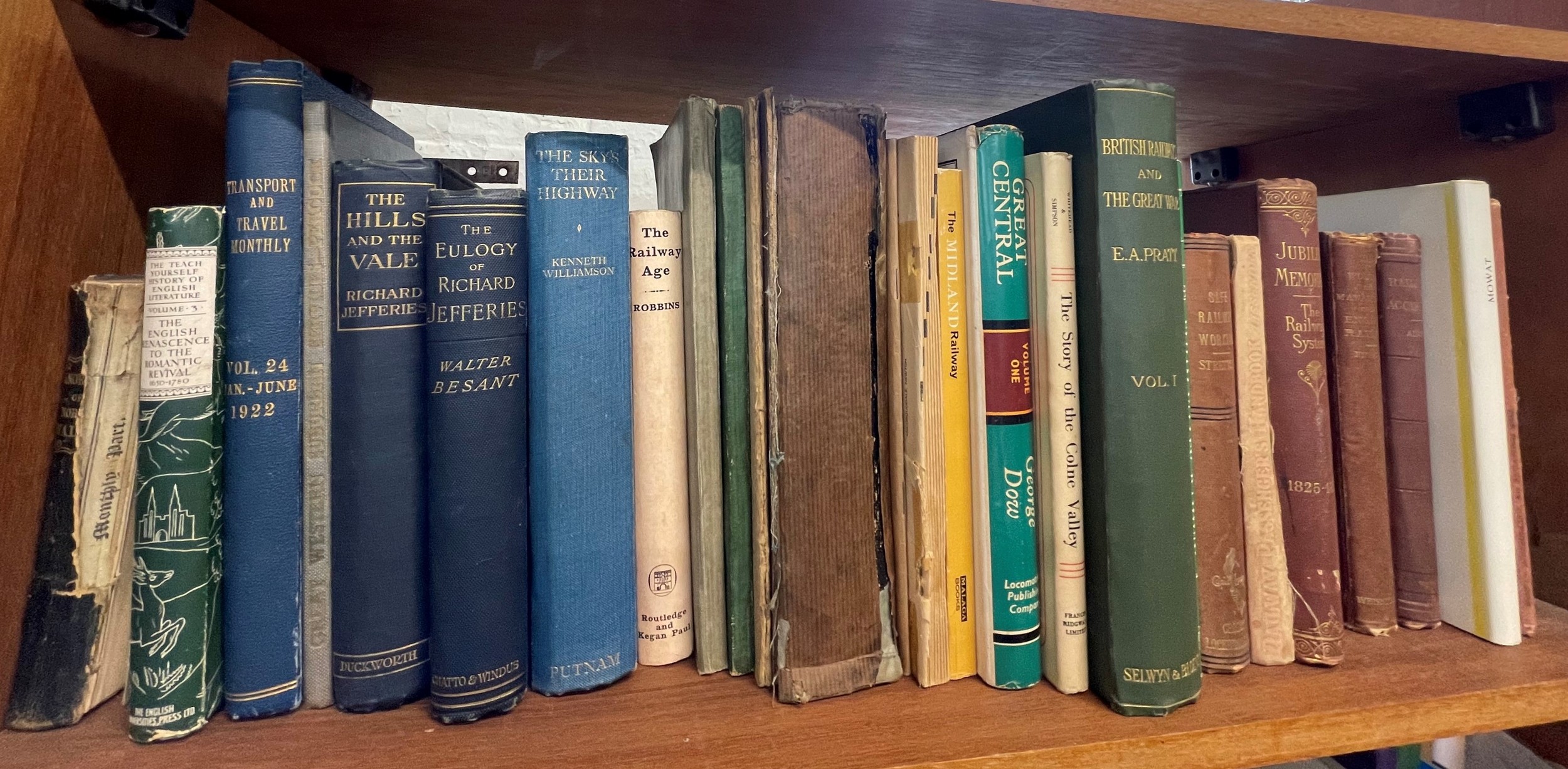A quantity of railway books