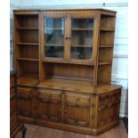 Ercol display case/ bookcase (three modules) 197cm x 204cm x 53cm