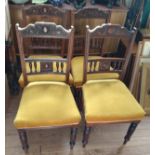 Four dining chairs