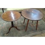 Two occasional tables 47cm and 48cm high