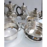A large collection of silver-plate. 18 pieces