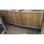 A 1950's sideboard. 85cm x 152cm x 47cm