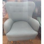 A Small Upholstered Armchair, 20th century.