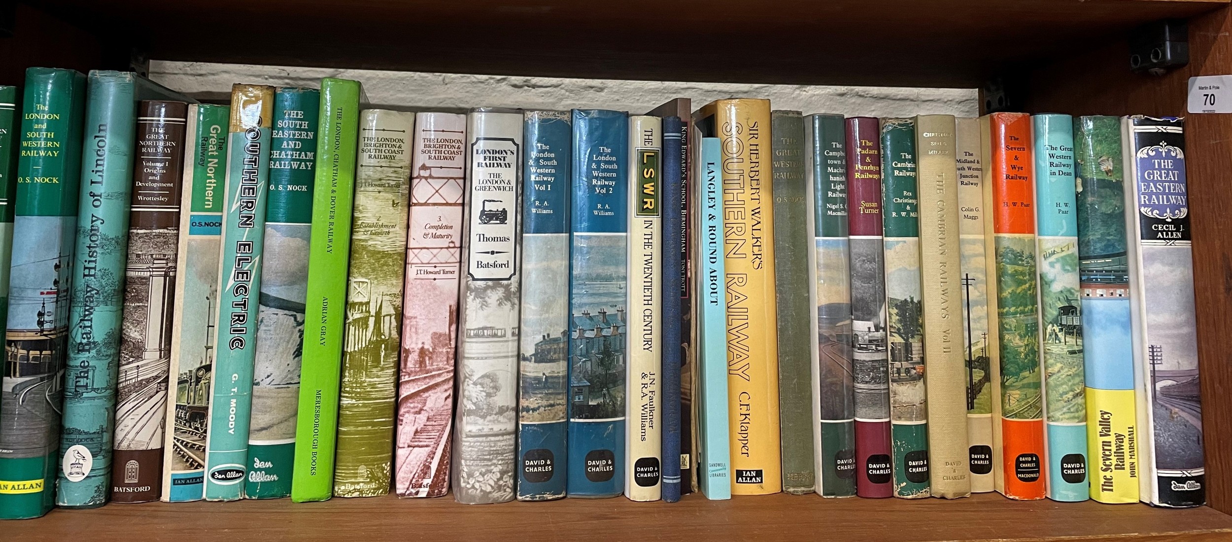 A quantity of books railway related