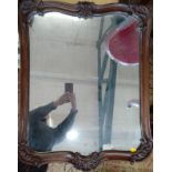 An Antique mahogany framed wall mirror