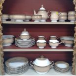 A Denby fawn and white dinner and tea service for eight persons (44)