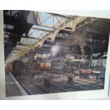 Snow Hill Station by Terence Cuneo, signed