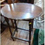 An Antique Occasional Table. Provenance 80 Rose Street Wokingham.