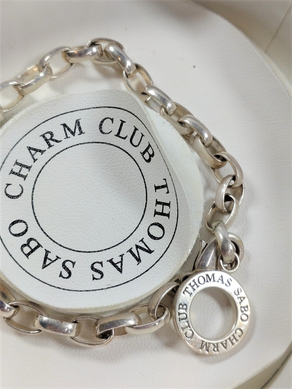 Two Thomas Sabo silver charm bracelets with boxes, together with 15-gem set Thomas Sabo letter - Image 3 of 4