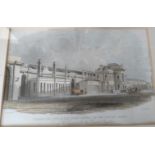 "Perspective View of the Great Central Railway Station, Derby" Drawn and Engraved for the British