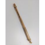 A Samson Morden Pencil and Pen, gold coloured metal. With engraving "PRESENTED TO MR H HAYDON BY HIS