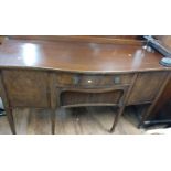 Mahogany Sideboard. Circa 1920, with tambor front.