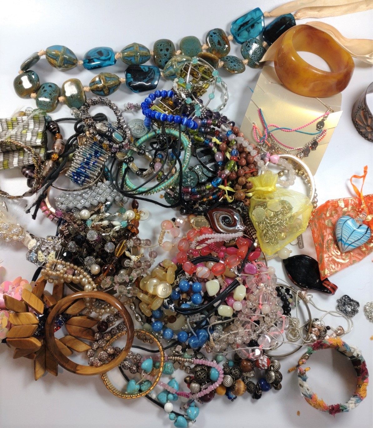 Three boxes of miscellaneous costume jewellery - Image 2 of 3