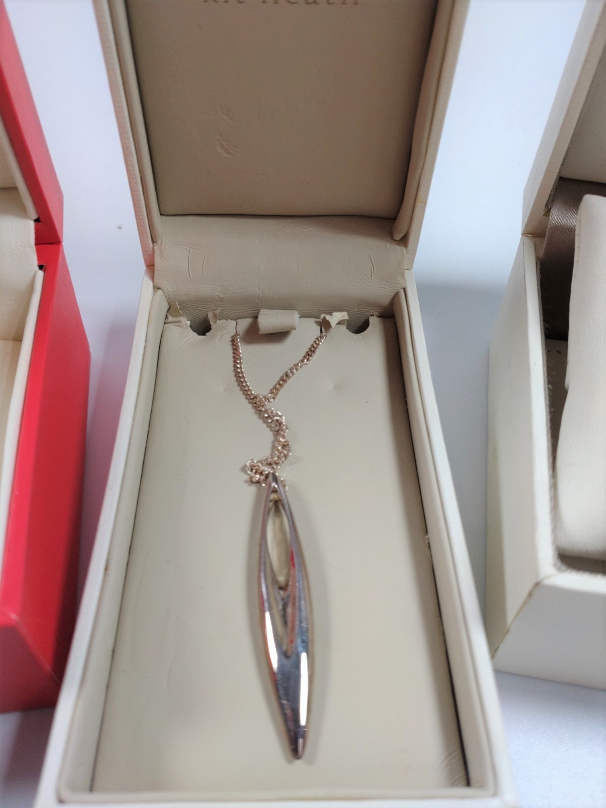 Three Kit Heath silver boxed jewellery items; one bangle, one bracelet and one necklace. - Image 3 of 4