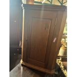 An Antique Flat Front Corner Cupboard. Provenance 80 Rose Street Wokingham.