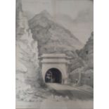A Print of a railway Tunnel.