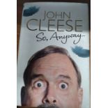 Signed first edition John Cleese book: "So, Anyway..."