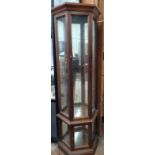 A Vintage Display cabinet with glass shelves