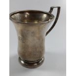 A baluster form silver christening mug Birmingham 1946. 83gms