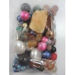 A small bag of beads