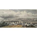 A collection of early 19th century coloured railway and transport engravings. Circa 1800-1830.