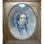 A Victorian Portrait Painting. Circa 1840. provenance 80 Rose Street wokingham.