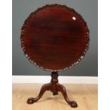 A reproduction tilt top tripod table 79cm diameter x 74cm highCondition report: In good condition