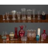 A group of early 20th century American medical glassware manufactured by Whitall Tatum, with