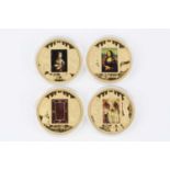 A gilt Leonardo da Vinci ten piece strike set, issued by Windsor Mint, cased, and a Leonardo da
