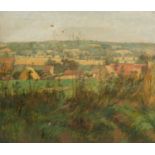 Christopher Sanders RA (1905-1991), The Valley Stoke-by Nayland, oil on canvas, inscribed to the