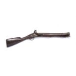 Flintlock blunderbuss 18th Century, unnamed, with brass trigger guard, overall length