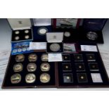 Collection of coins to include: 'Portraits of a princess' precious metal coins, with certificate