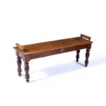 In the manner of Gillows mahogany window seat, 19th Century, 120cm x 51cm x 34cmCondition report: