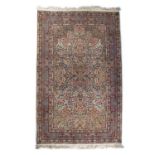 Cream ground rug with foliate designs within a multiple border, 244cm x 154cmCondition report: