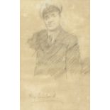 Philip Connard (1875-1958) Navy Officer signed (lower left) pencil 33 x 21cm; and a drawing in the