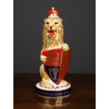 A Royal Crown Derby limited edition Lion of England paperweight, 'The Queen's Beasts' celebrating