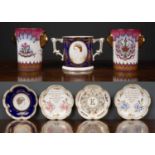 A Royal Crown Derby limited edition Coronation Prestige Loving Cup, exclusive to Goviers of