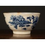 An 18th Century Worcester fence pattern porcelain tea bowl, 7.8cm diameterQty: 1Condition report: