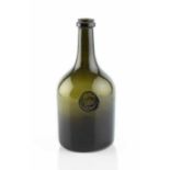 A sealed and dated wine bottle, squat cylinder, seal stamped G.H.H. Sillaton 1789, 23.5cm high