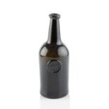 A sealed wine bottle, cylinder, seal stamped H.H.C. (Henry Hippisley Coxe, Ston(e) Easton,