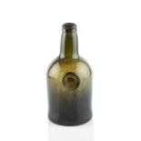 A sealed and dated wine bottle, squat cylinder, seal stamped Sir Will Strickland Bart 1809 (Sir