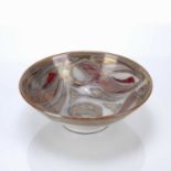 Alan Caiger-Smith (1930-2020) at Aldermaston pottery studio pottery bowl with lustre decoration,