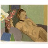 Aldo Salvadori (1905-2002) 'Reclining nude' limited edition lithograph, numbered 25/200, signed in