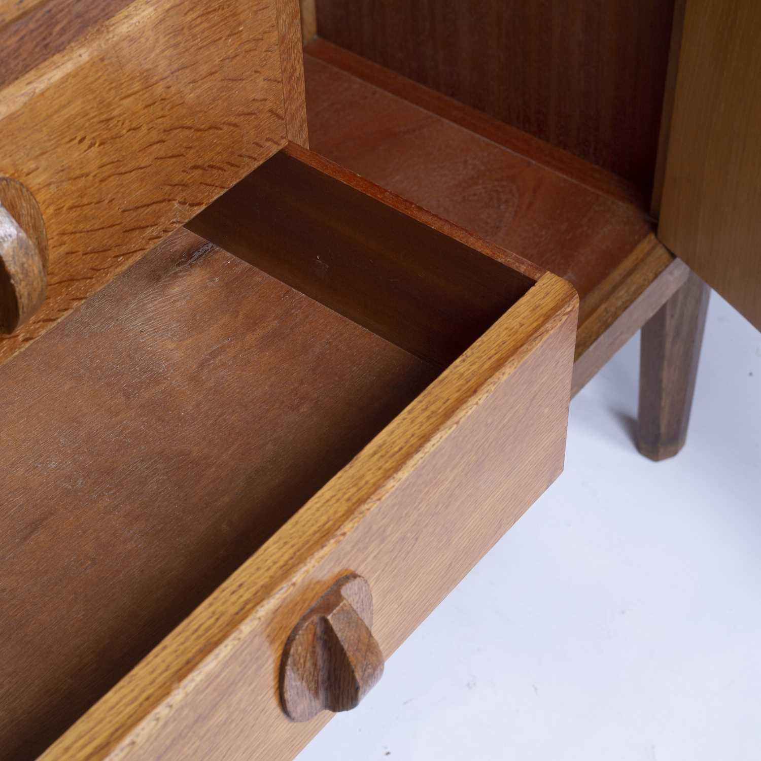 Gordon Russell (1892-1980) of Broadway Cotswold oak sideboard, circa 1940, with a plaque to the - Image 3 of 5