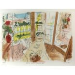 Edward Piper (1938-1990) 'Hotel de Calais II' limited edition lithograph, numbered 78/150, signed