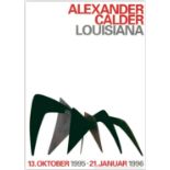 Alexander Calder (1898-1976) 'Anteater, Louisiana 1995-96 Calder exhibition', poster, unframed,