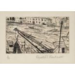 Elizabeth Blackadder (1931-2021) 'Venice, high tide', etching, circa 2000, numbered 6/50, signed