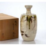 Takashi Nishijima (Contemporary) Japanese studio pottery, Yashichida style tokkuri, unmarked, in